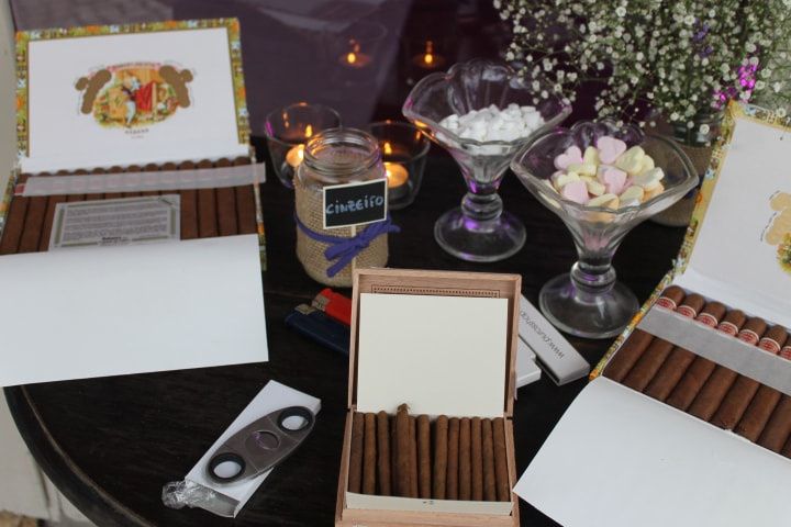 Põe um cigar corner no teu casamento