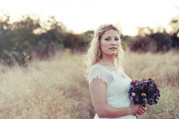 Look de noiva para um casamento campestre