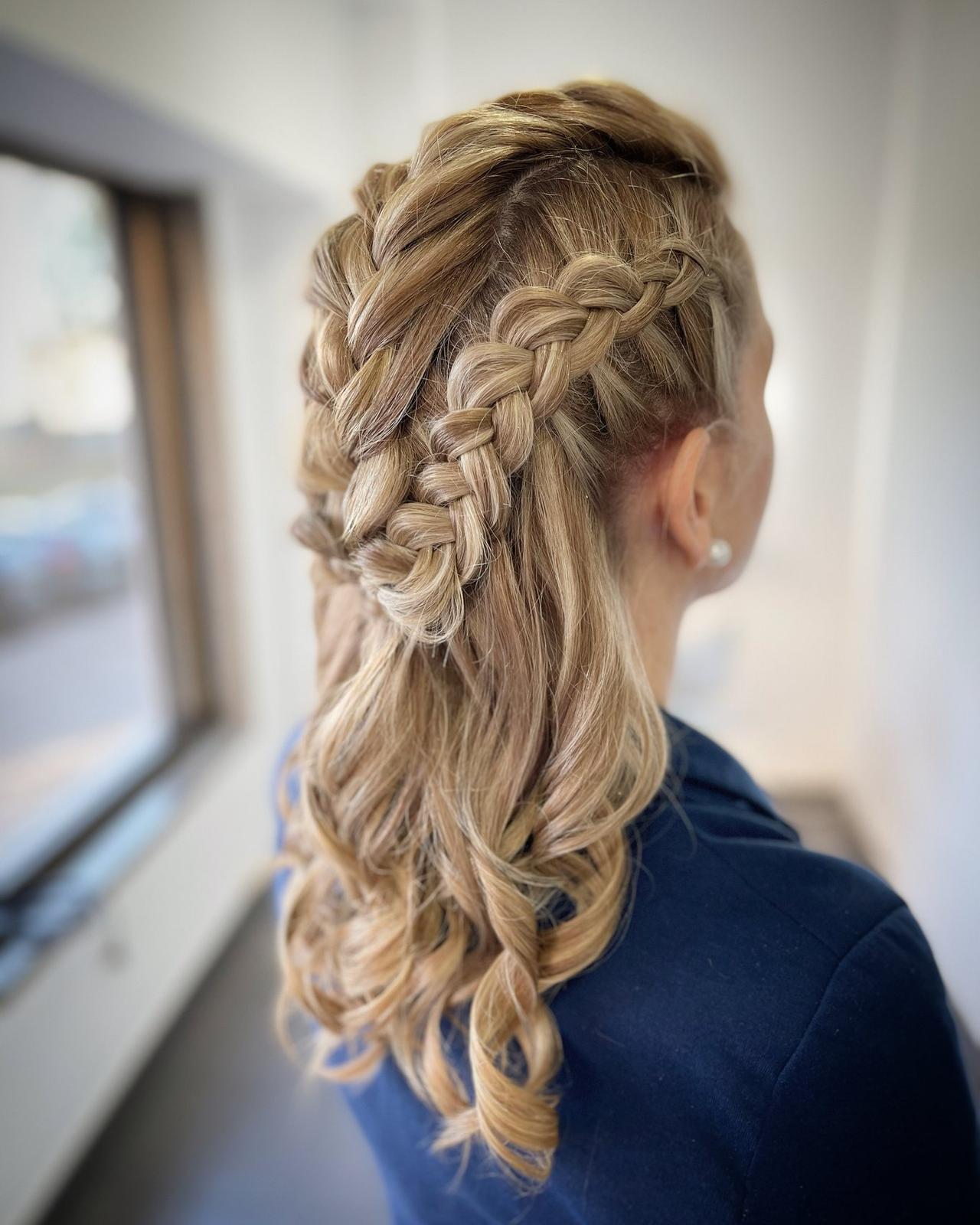 Penteado de noiva com trança