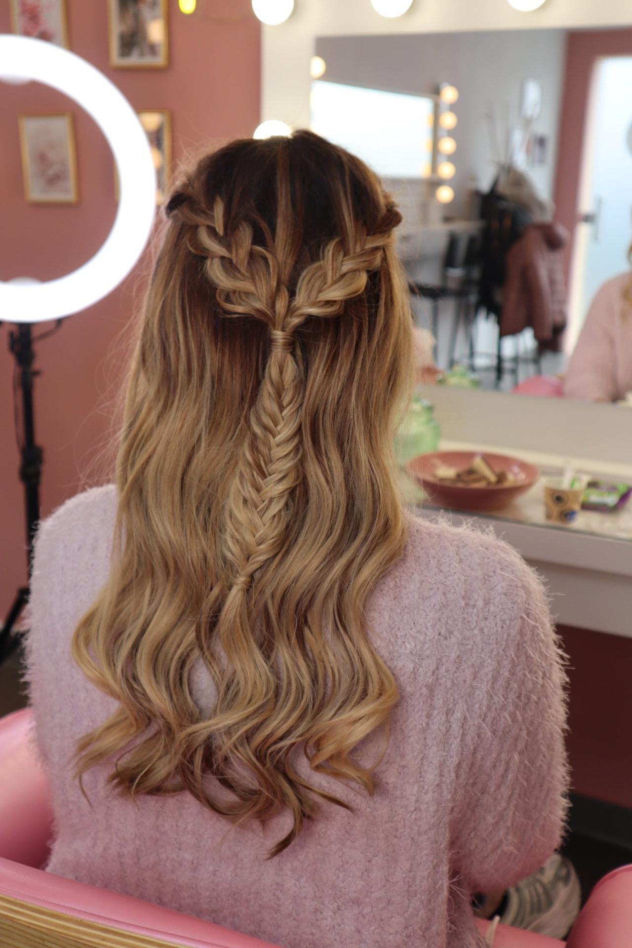 Penteado de noiva com trança