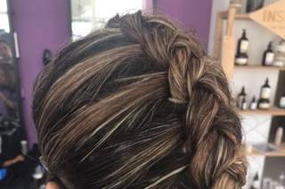 Penteado de noiva com trança