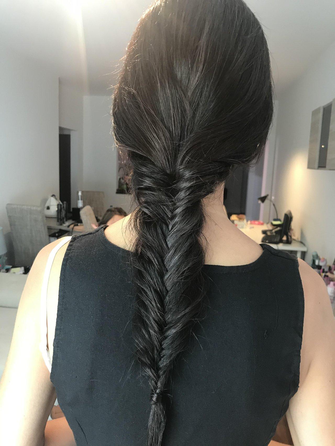 Penteado de noiva com trança