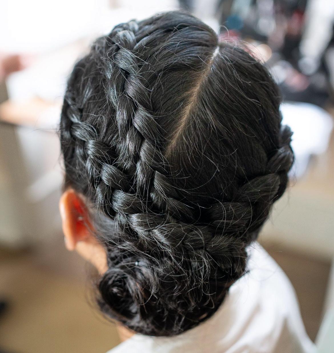 Penteado de noiva com trança