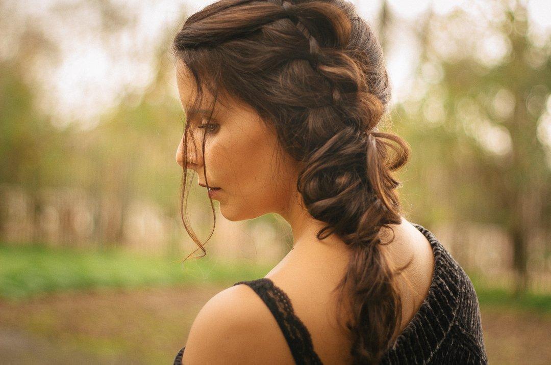 Penteado de noiva com trança