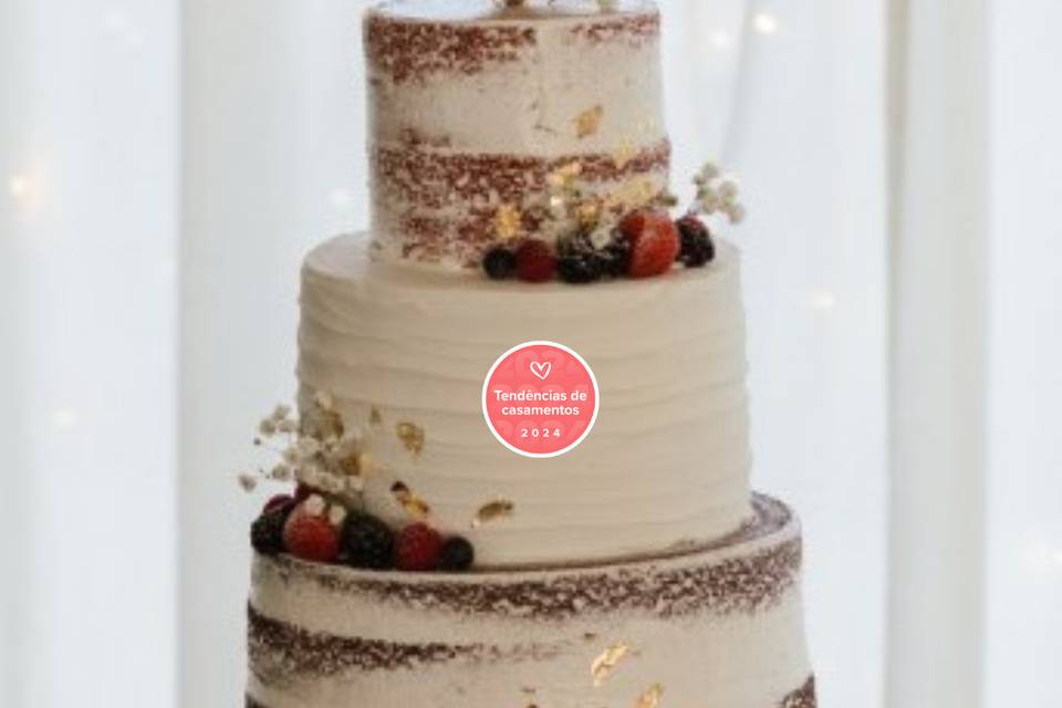 Naked Cakes, uma tendência de bolos de casamento