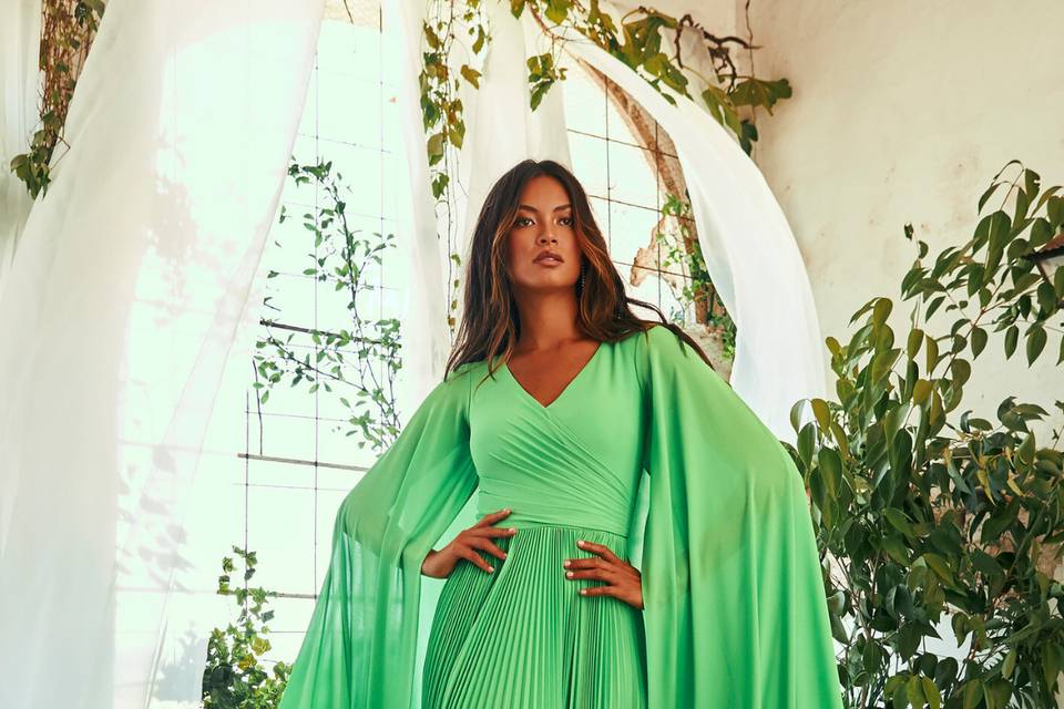 Vestidos verdes para as convidadas: deslumbra com a força desta tonalidade
