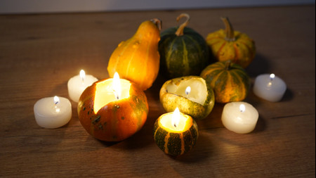 DIY: abóboras com velas para celebrar o Halloween!
