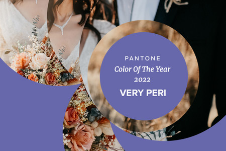Very Peri, a cor para o ano 2022 segundo o Instituto Pantone! Saibam como usá-la no vosso casamento