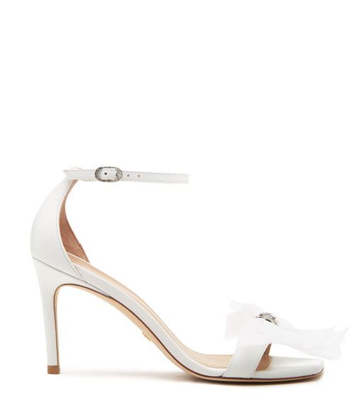 NUDISTCURVE 85 BOW SANDAL, Stuart Weitzman