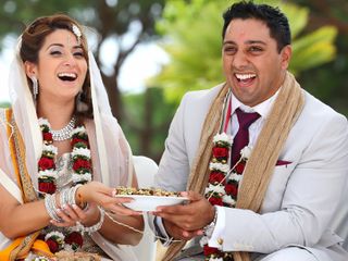 O casamento de Kavita e Roland