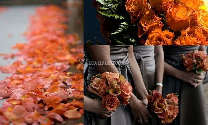 decoração em laranja