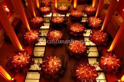 iluminação laranja