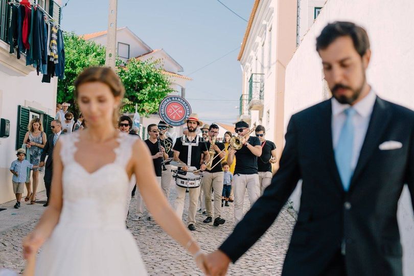 Da igreja à quinta em desfile.