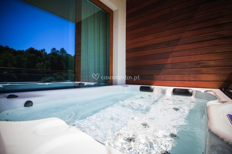 Quarto Jacuzzi De Vale Do Rio Hotel Rural Foto 10