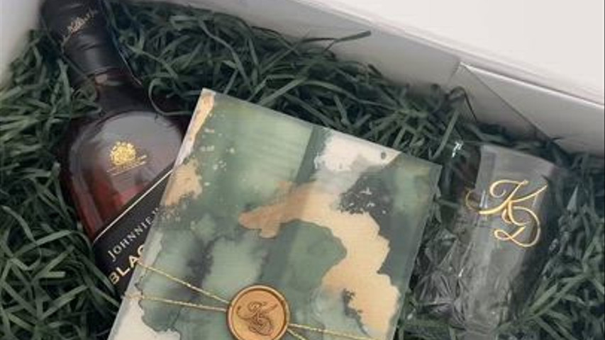 Box convite para Padrinho de Casamento