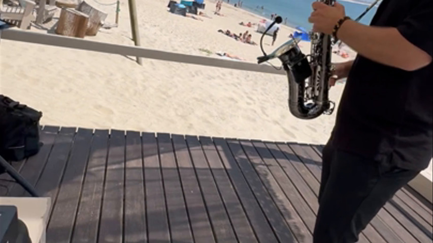 Saxofonista Pedro Pereira 