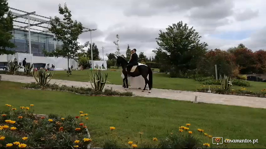 Chegada à quinta do casamento