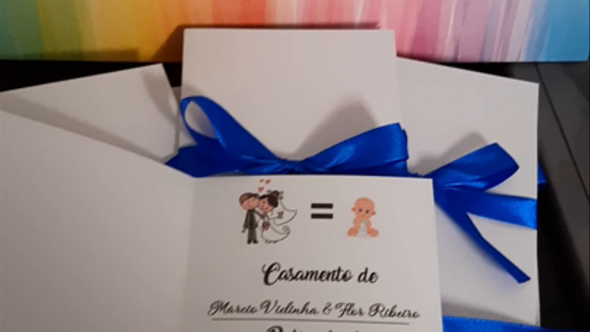 Convites de casamento e batizado