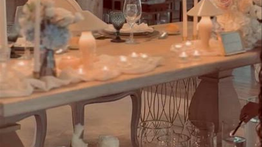 Mesa dos noivos 