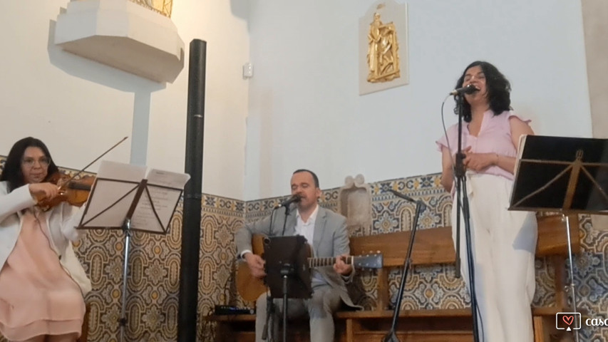 Batizado em trio com Mónica
