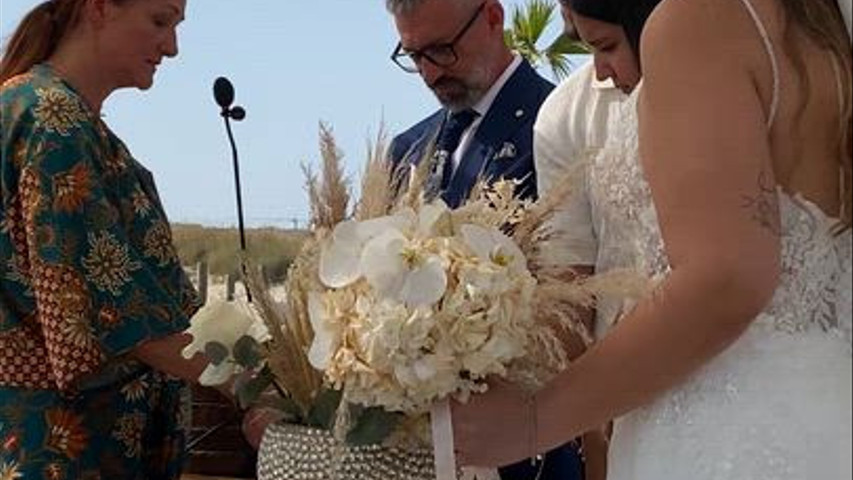 Cerimónia das Areias com os filhos