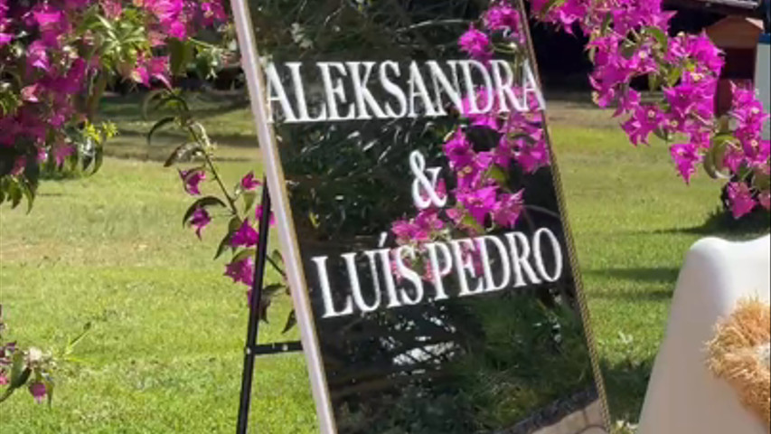Casamento Welcome Mirror 