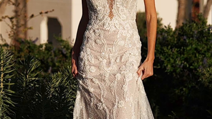 vestido de sereia brilhante