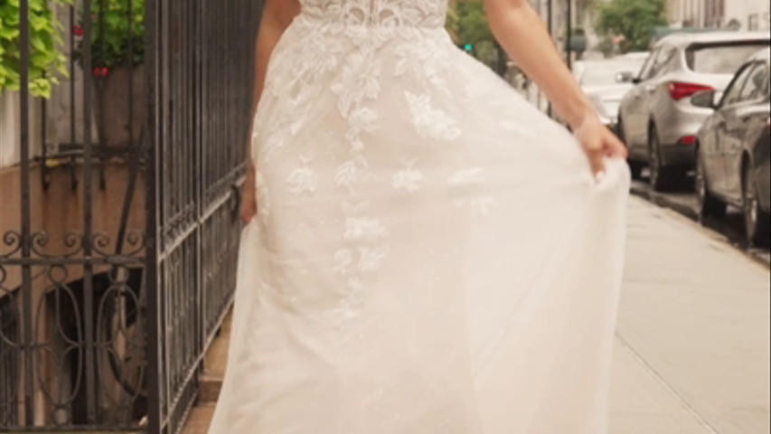 vestido de noiva brilhante