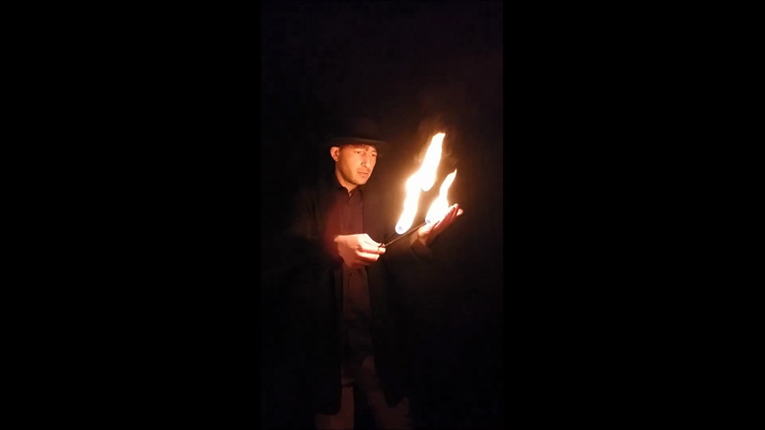 Fire eating