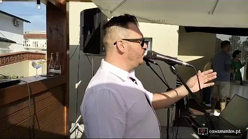 Nuno Ferreira canta ao Vivo aperitivo de casamento 