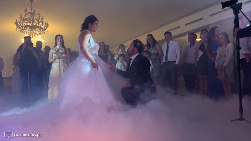 A magia de 'Andar nas Nuvens'. Transformamos a vossa primeira dança num cenário de filme.