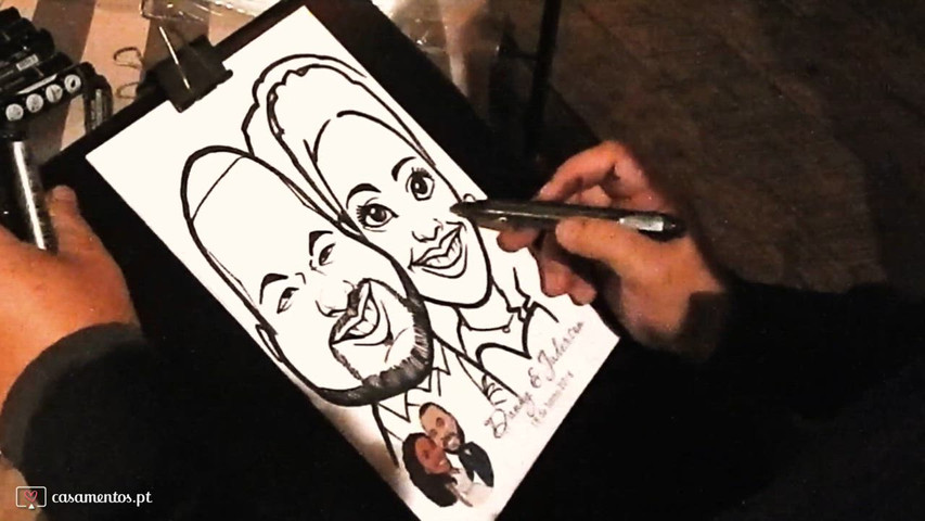 Caricatura ao Vivo em Casamento