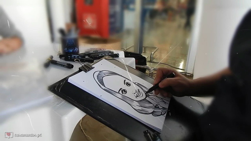 Caricatura ao vivo 