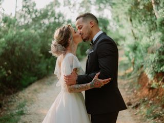 O casamento da Marina e do Philip: um conto de fadas em ambiente rústico