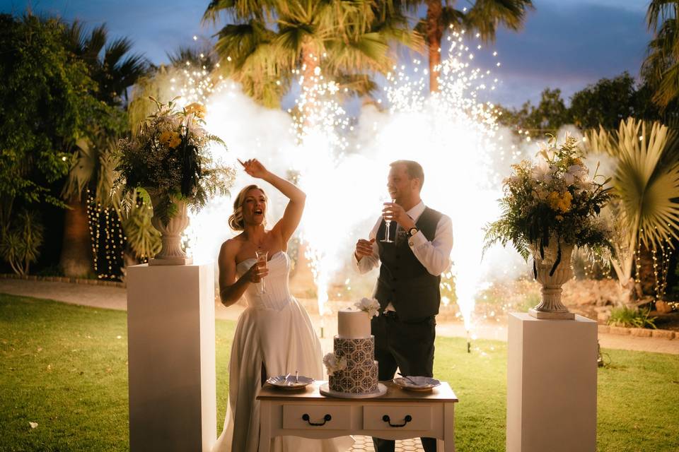 O casamento de Rachel e Calum