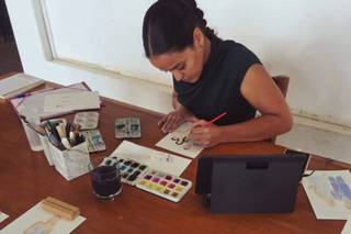 Ilustrações ao Vivo Maria das Letras - Arte, Design e Pintura - 11