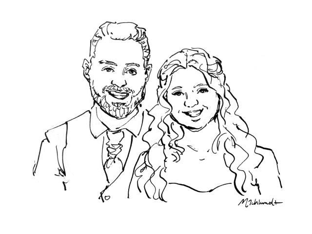 Ilustração e Pintura ao Vivo – Casamentos Pintados - 1