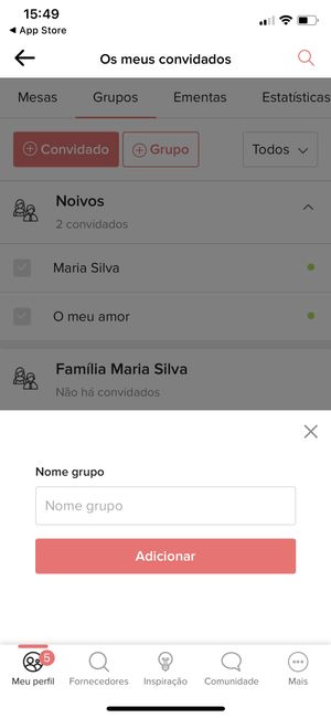 Como fazer a lista de convidados pela APP? 6
