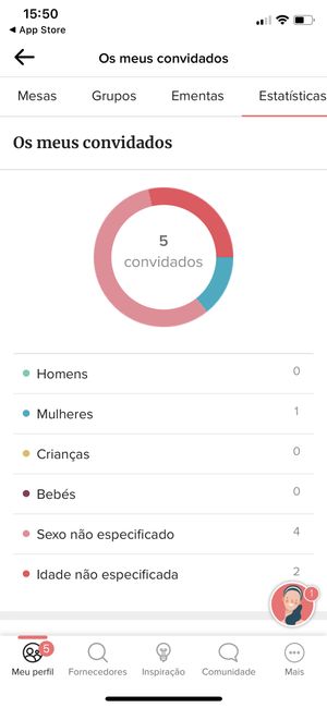Como fazer a lista de convidados pela APP? 8