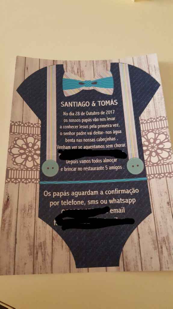  Os nossos convites Casamento e batizado - 1