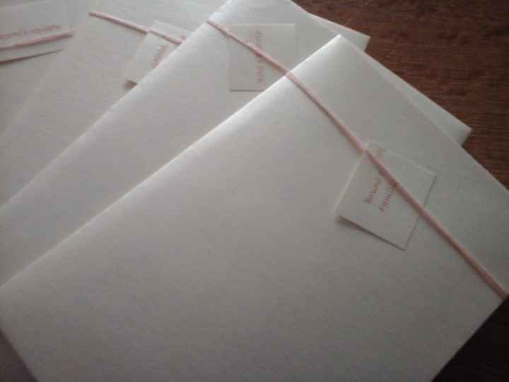 Envelopes com etiqueta