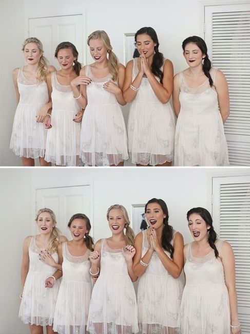 1ª reacção das Damas de Honor