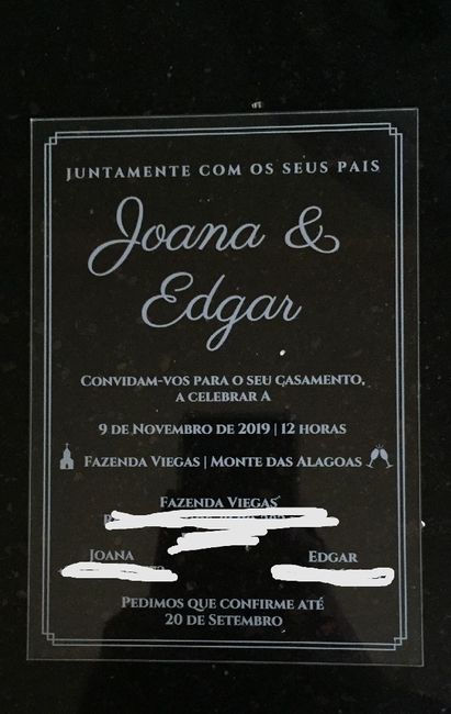 Convites de casamento - 1