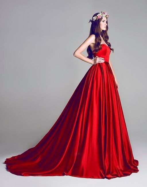 Vestidos de noiva - vermelhos