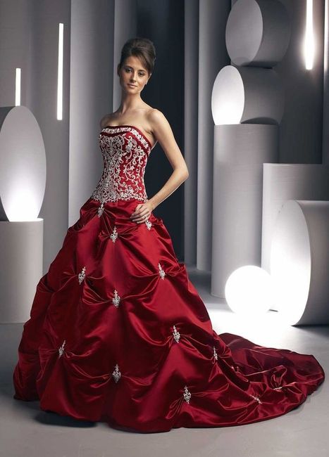 Vestidos de noiva - vermelhos