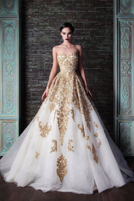 Vestido noiva - dourado