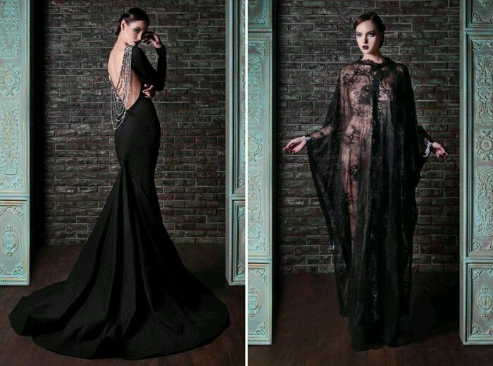 Vestidos de noiva - pretos - 3