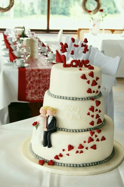 Casamento com tema amor, cor vermelho - 11