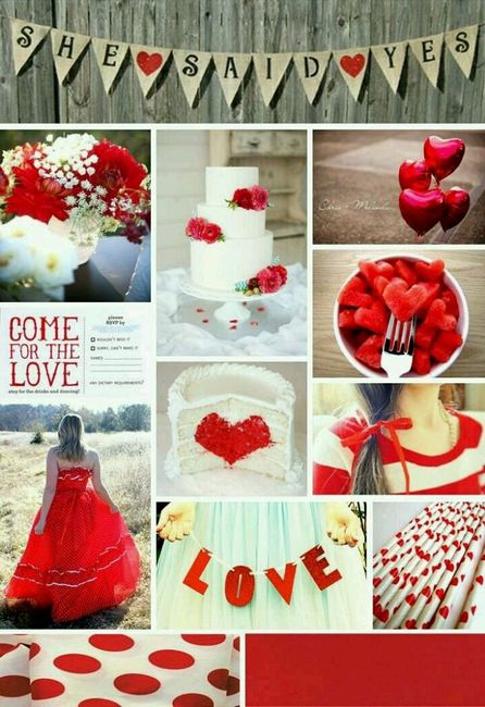 Casamento com tema amor, cor vermelho - 19