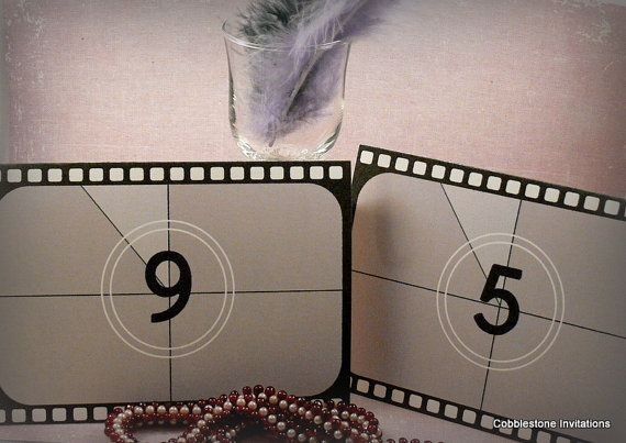 Tema cinema - centros de mesa